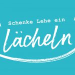 Schenke Lehe ein Lächeln Rechteck Blau